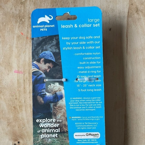 NWT Animal Planet PETS Leash and collar set, large, leash is 5 feet in length - Picture 3 of 4